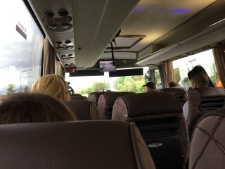 The Flybus from Keflavik to Reykjavik at 7:00am